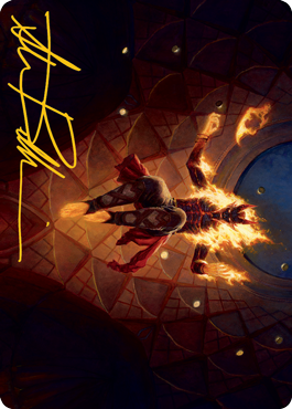 Yusri, Fortune's Flame Art Card (Gold-Stamped Signature) [Modern Horizons 2 Art Series] | Galaxy Games LLC
