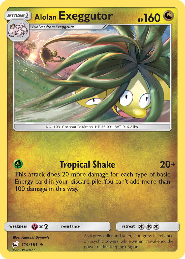 Alolan Exeggutor (114/181) [Sun & Moon: Team Up] | Galaxy Games LLC