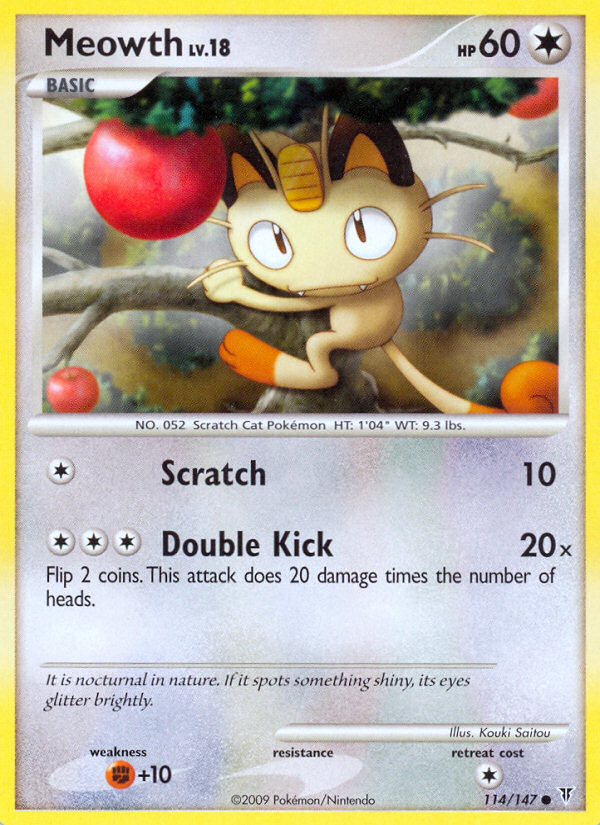 Meowth (114/147) [Platinum: Supreme Victors] | Galaxy Games LLC