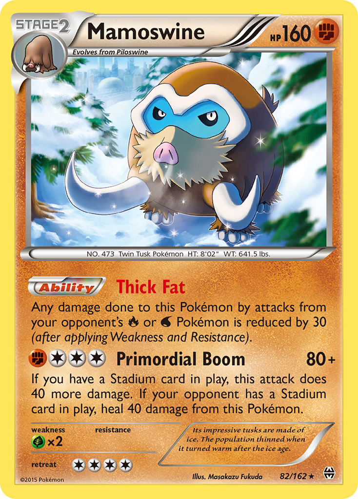 Mamoswine (82/162) [XY: BREAKthrough] | Galaxy Games LLC