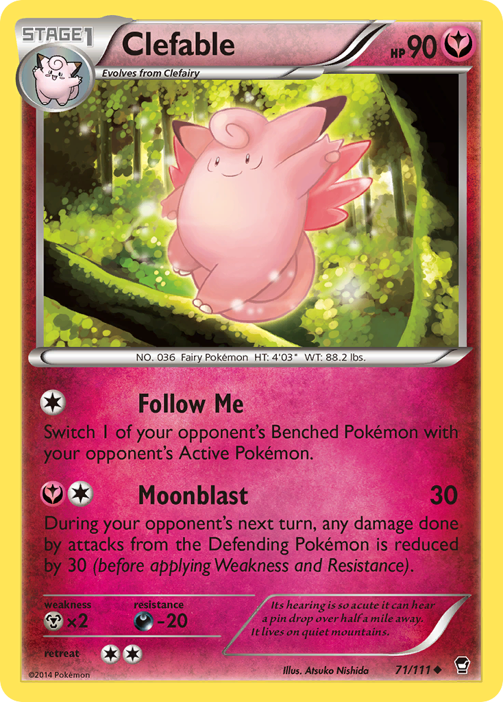 Clefable (71/111) [XY: Furious Fists] | Galaxy Games LLC