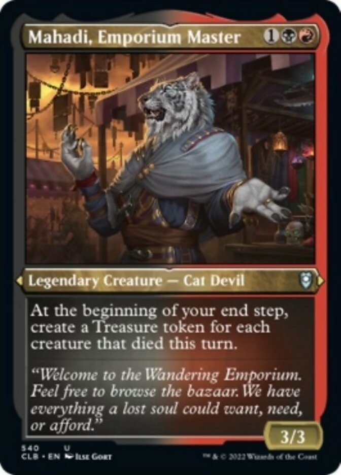 Mahadi, Emporium Master (Foil Etched) [Commander Legends: Battle for Baldur's Gate] | Galaxy Games LLC