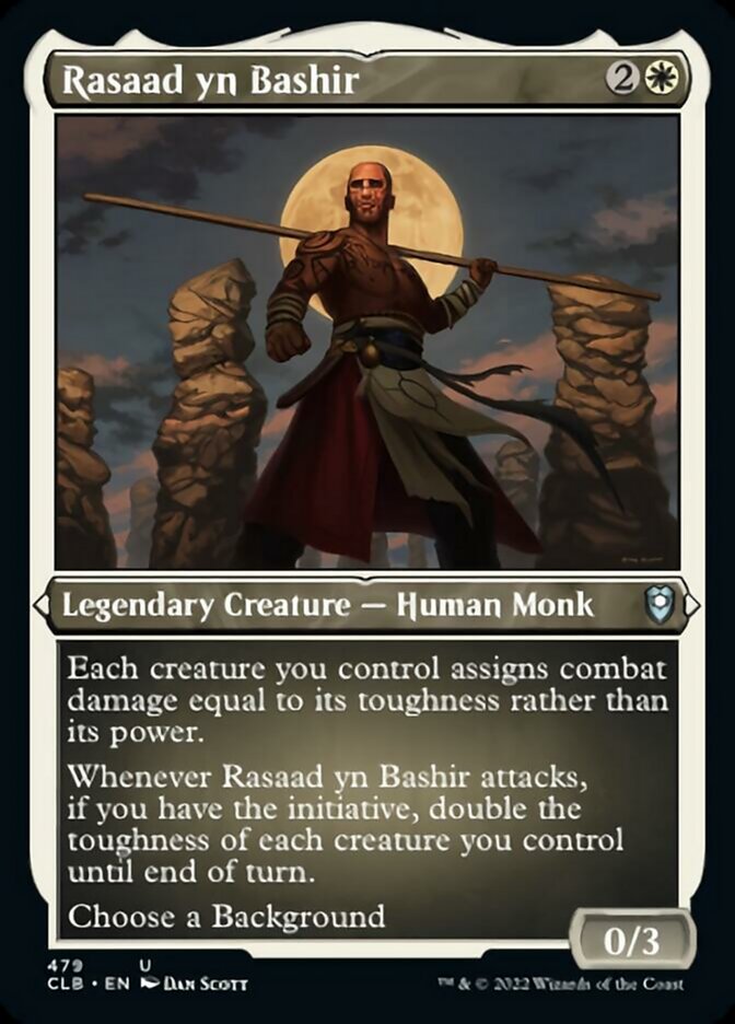 Rasaad yn Bashir (Foil Etched) [Commander Legends: Battle for Baldur's Gate] | Galaxy Games LLC