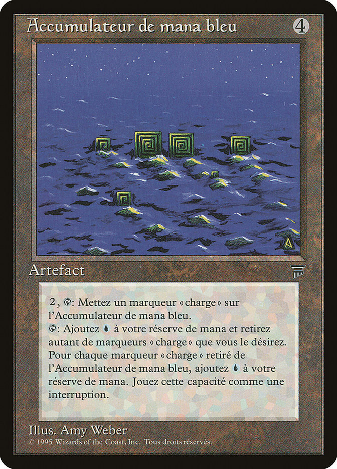 Blue Mana Battery (French) - "Accumulateur de mana bleu" [Renaissance] | Galaxy Games LLC