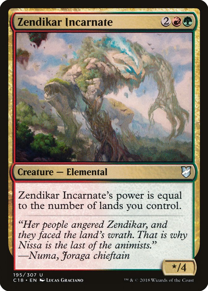 Zendikar Incarnate [Commander 2018] | Galaxy Games LLC