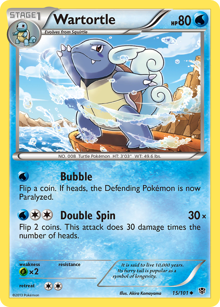 Wartortle (15/101) [Black & White: Plasma Blast] | Galaxy Games LLC