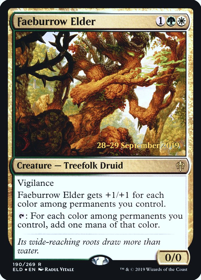 Faeburrow Elder [Throne of Eldraine Prerelease Promos] | Galaxy Games LLC