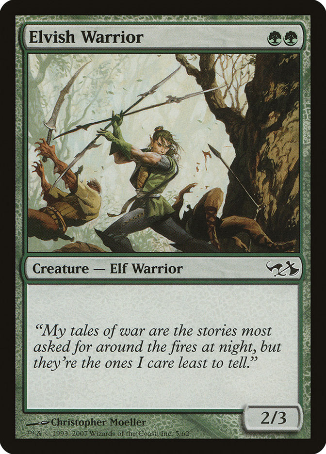 Elvish Warrior [Duel Decks: Elves vs. Goblins] | Galaxy Games LLC