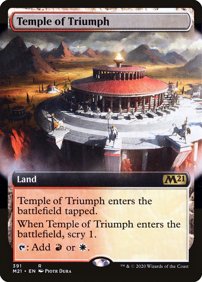 Temple of Triumph (Extended Art) [Core Set 2021] | Galaxy Games LLC