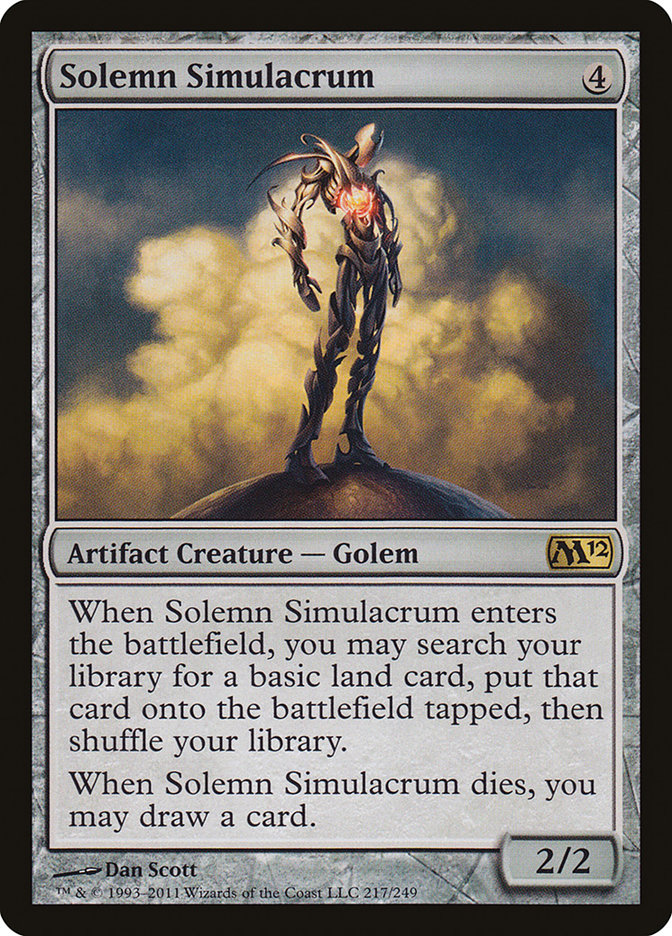 Solemn Simulacrum [Magic 2012] | Galaxy Games LLC