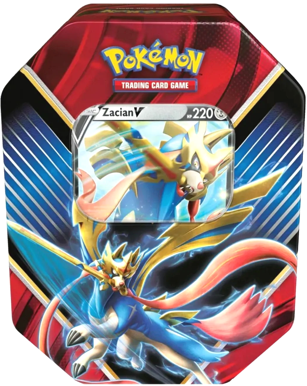 Sword & Shield: Rebel Clash - Legends of Galar Collector's Tin (Zacian V) (International Version) | Galaxy Games LLC