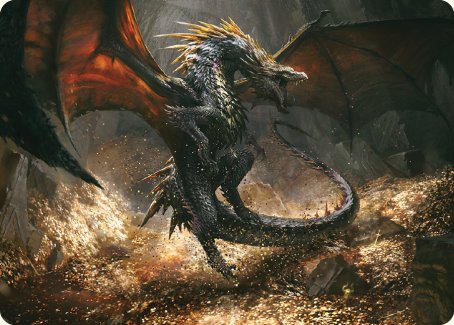 Cavern-Hoard Dragon Art Card [The Lord of the Rings: Tales of Middle-earth Art Series] | Galaxy Games LLC