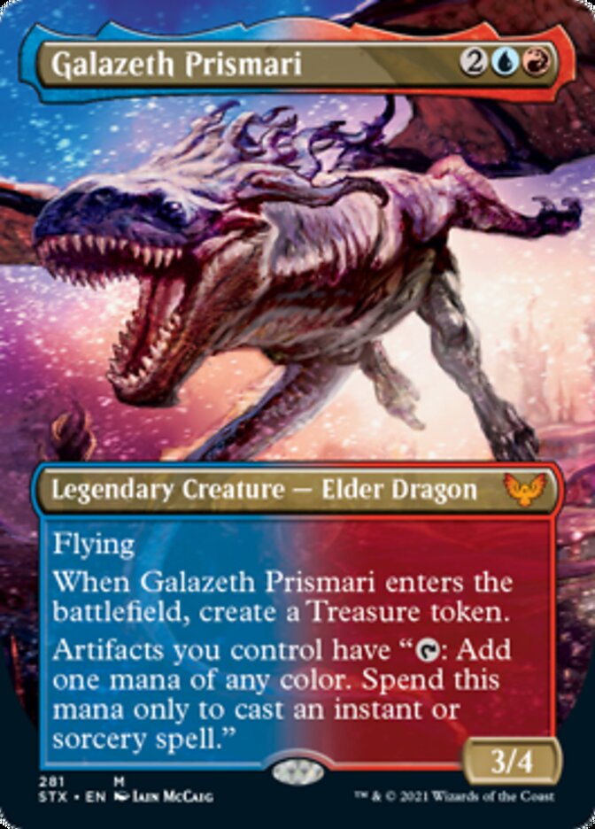 Galazeth Prismari (Borderless Alternate Art) [Strixhaven: School of Mages] | Galaxy Games LLC