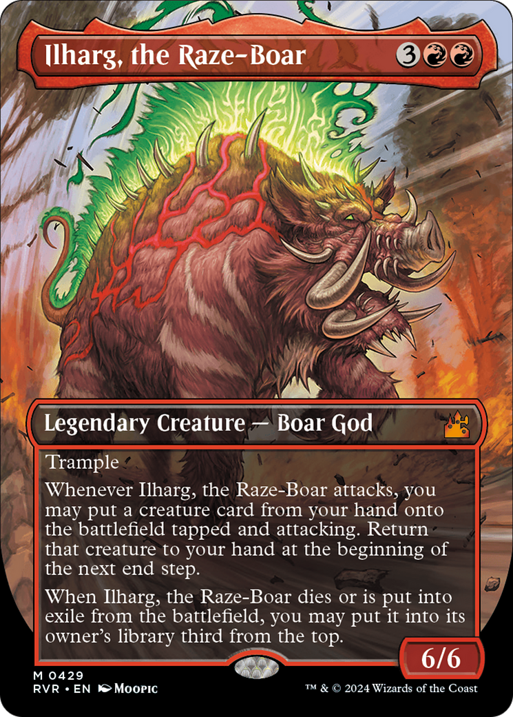 Ilharg, the Raze-Boar (Anime Borderless) [Ravnica Remastered] | Galaxy Games LLC