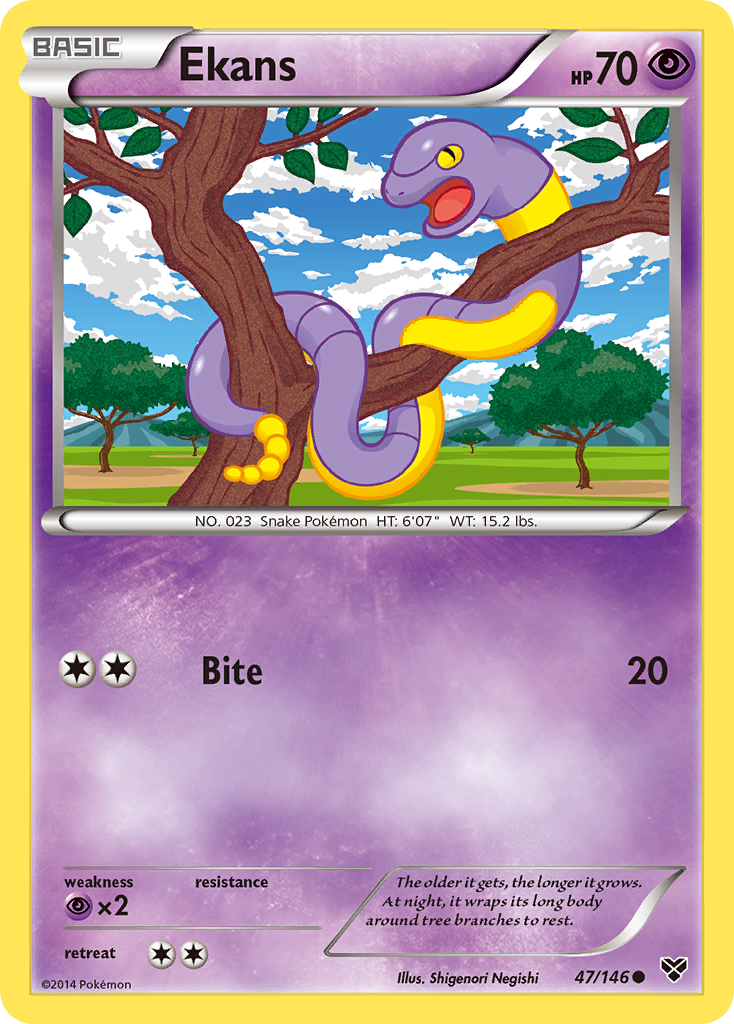 Ekans (47/146) [XY: Base Set] | Galaxy Games LLC