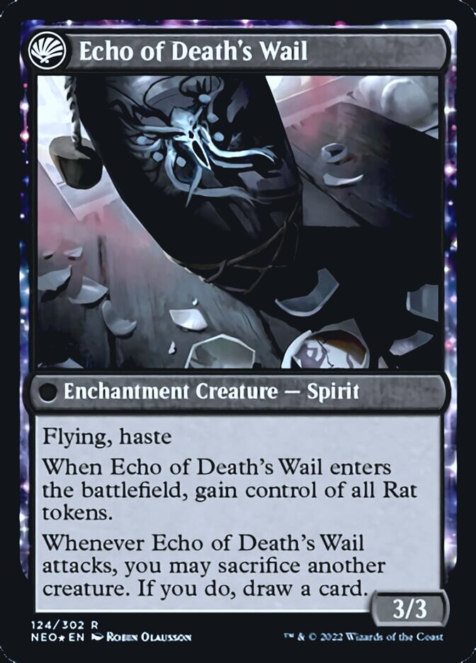 Tribute to Horobi // Echo of Death's Wail [Kamigawa: Neon Dynasty Prerelease Promos] | Galaxy Games LLC