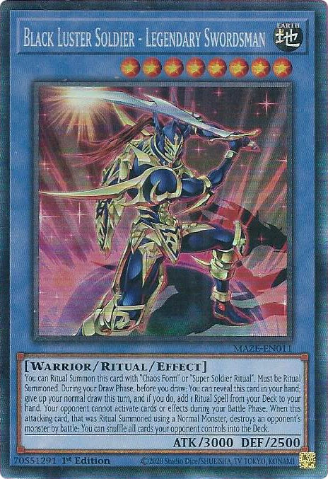 Black Luster Soldier - Legendary Swordsman [MAZE-EN011] Collector's Rare | Galaxy Games LLC