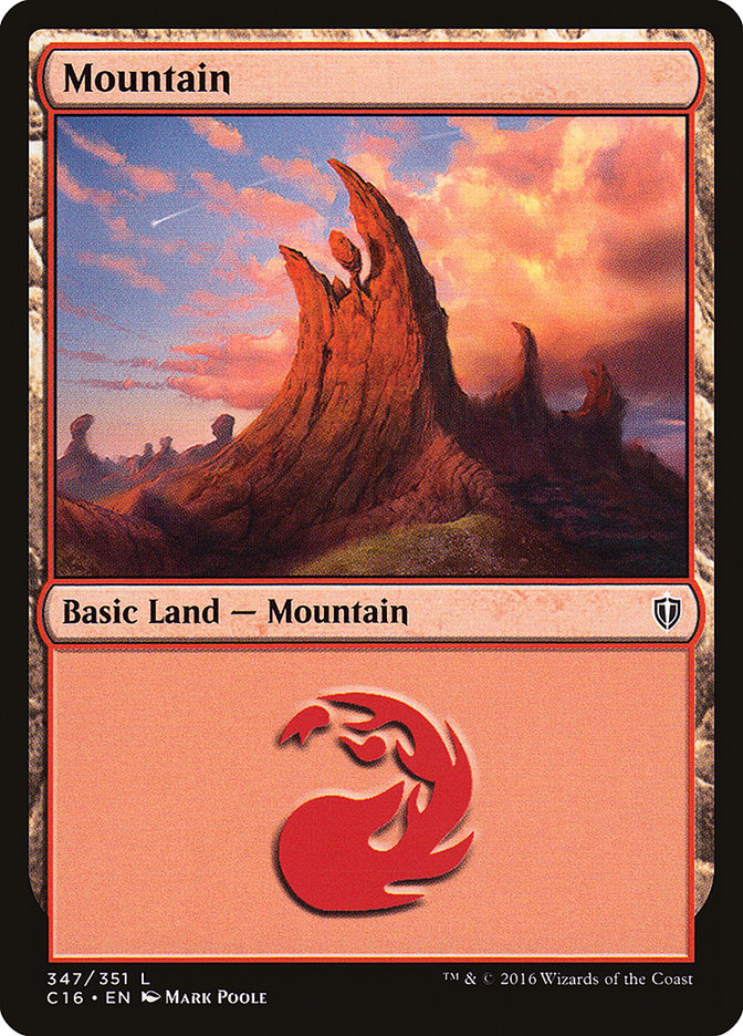 Mountain (347) [Commander 2016] | Galaxy Games LLC