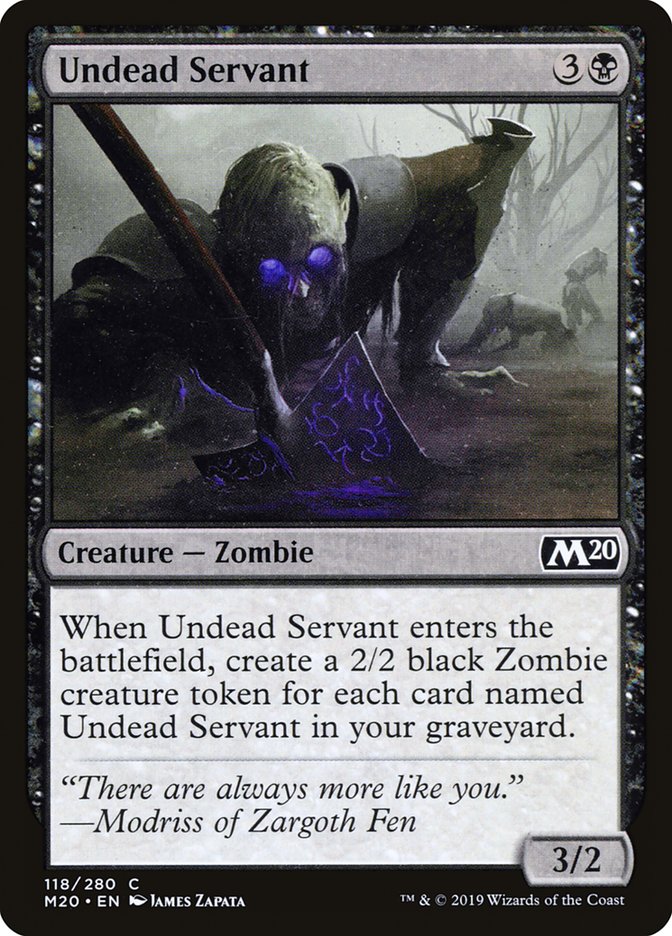 Undead Servant [Core Set 2020] | Galaxy Games LLC