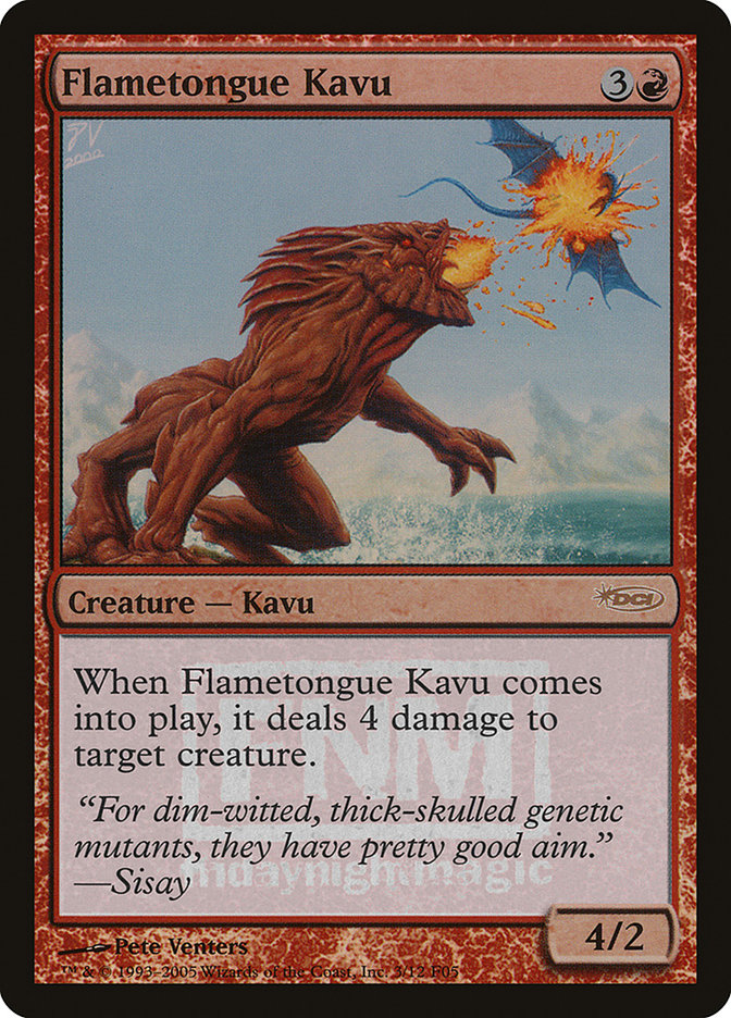 Flametongue Kavu [Friday Night Magic 2005] | Galaxy Games LLC
