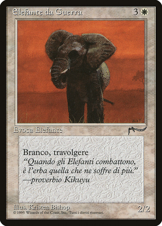 War Elephant (Italian) - "Elefante da Guerra" [Rinascimento] | Galaxy Games LLC