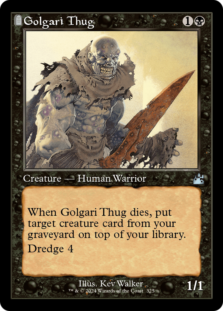Golgari Thug (Retro Frame) [Ravnica Remastered] | Galaxy Games LLC