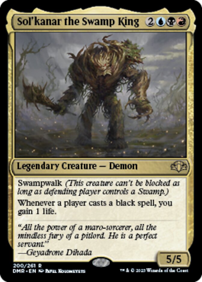 Sol'kanar the Swamp King [Dominaria Remastered] | Galaxy Games LLC