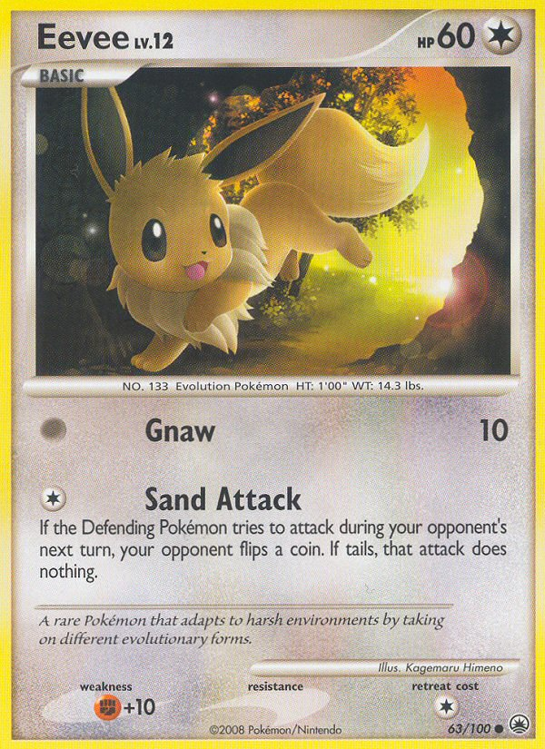 Eevee (63/100) [Diamond & Pearl: Majestic Dawn] | Galaxy Games LLC