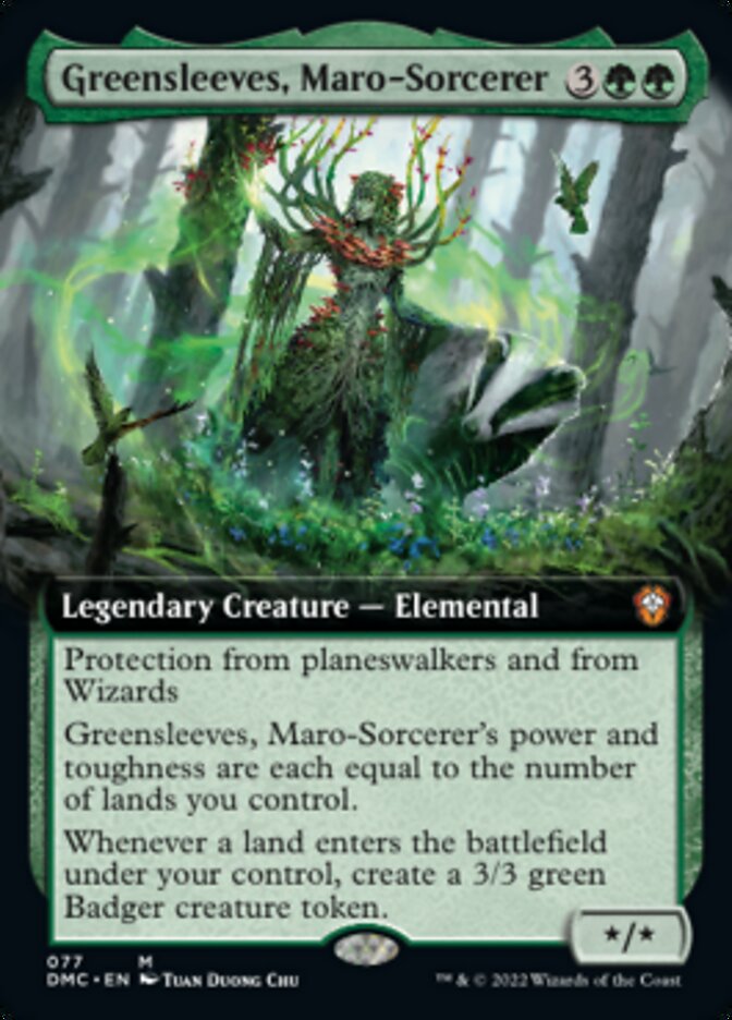 Greensleeves, Maro-Sorcerer (Extended Art) [Dominaria United Commander] | Galaxy Games LLC