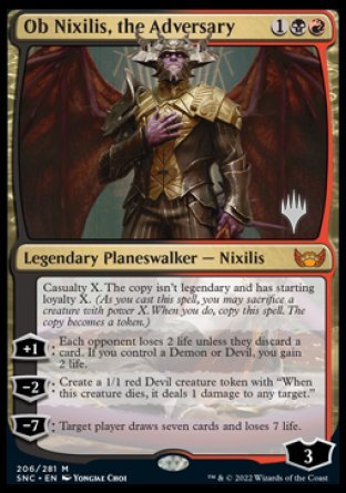 Ob Nixilis, the Adversary (Promo Pack) [Streets of New Capenna Promos] | Galaxy Games LLC