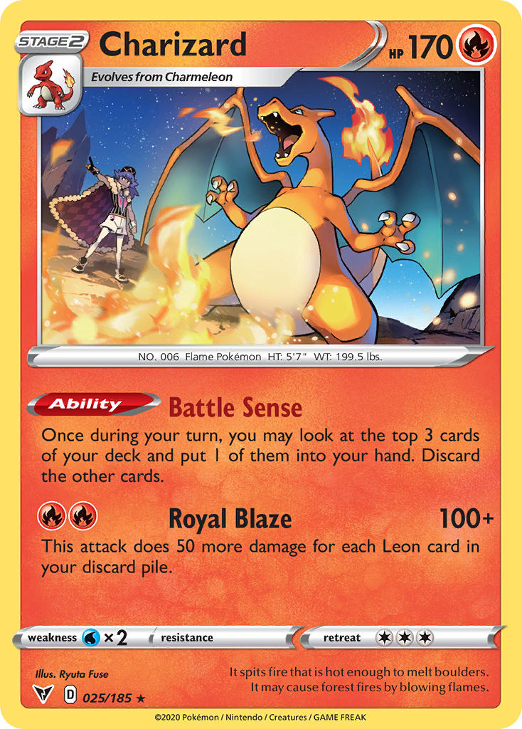 Charizard (025/185) [Sword & Shield: Vivid Voltage] | Galaxy Games LLC