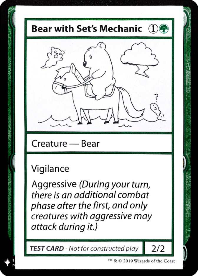 Bear with Set's Mechanic [Mystery Booster Playtest Cards] | Galaxy Games LLC