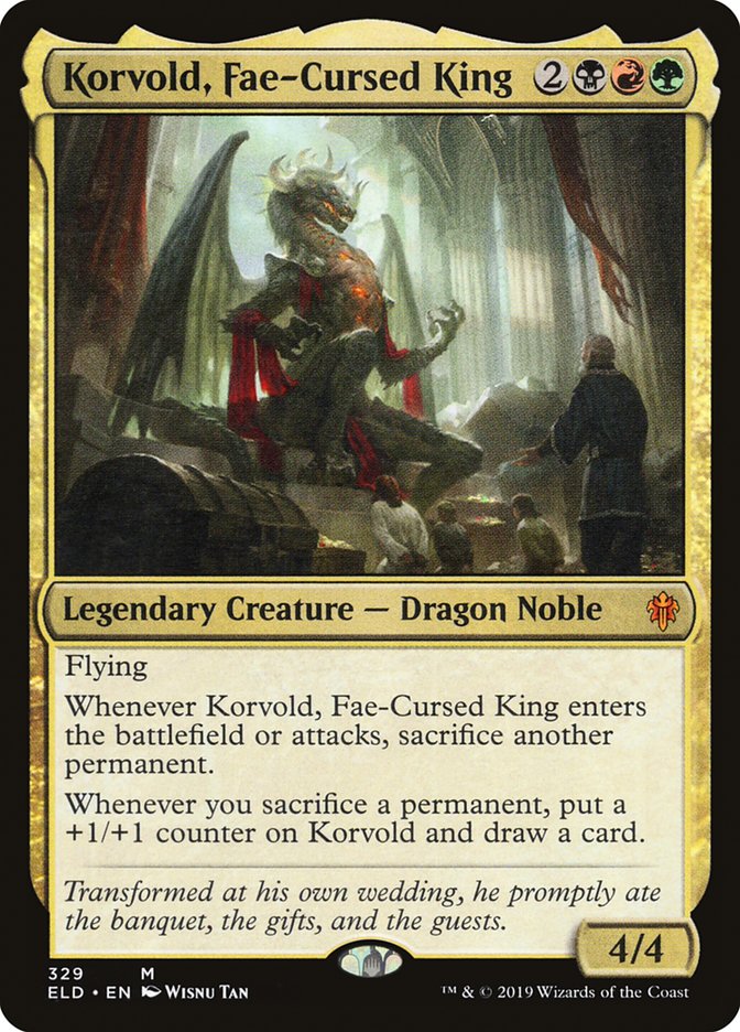 Korvold, Fae-Cursed King [Throne of Eldraine] | Galaxy Games LLC