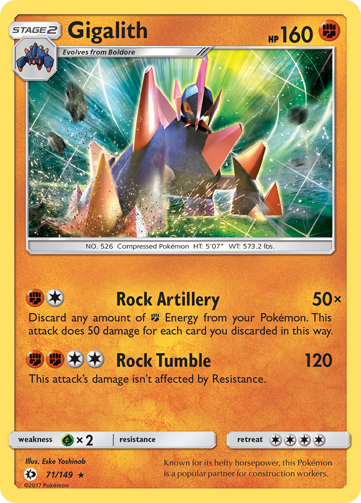 Gigalith (71/149) [Sun & Moon: Base Set] | Galaxy Games LLC