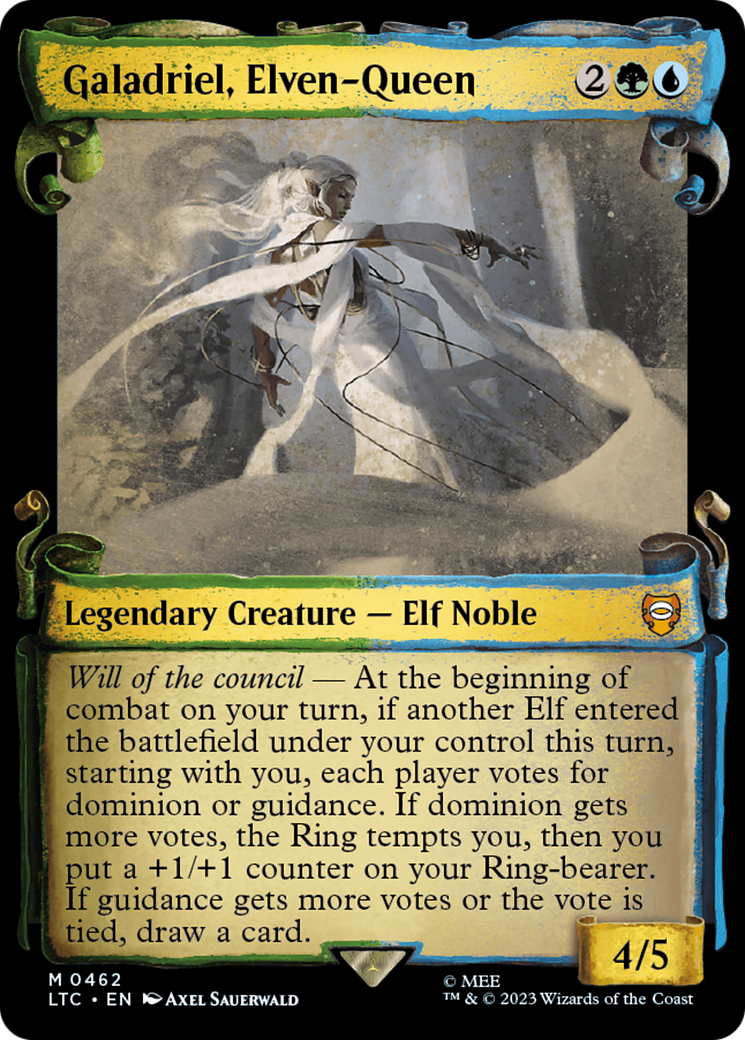 Galadriel, Elven-Queen [The Lord of the Rings: Tales of Middle-Earth Commander Showcase Scrolls] | Galaxy Games LLC