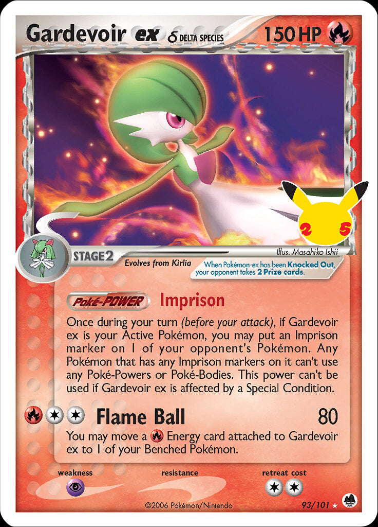 Gardevoir ex (93/101) (Delta Species) [Celebrations: 25th Anniversary - Classic Collection] | Galaxy Games LLC