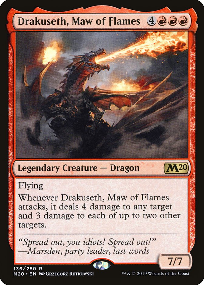 Drakuseth, Maw of Flames [Core Set 2020] | Galaxy Games LLC