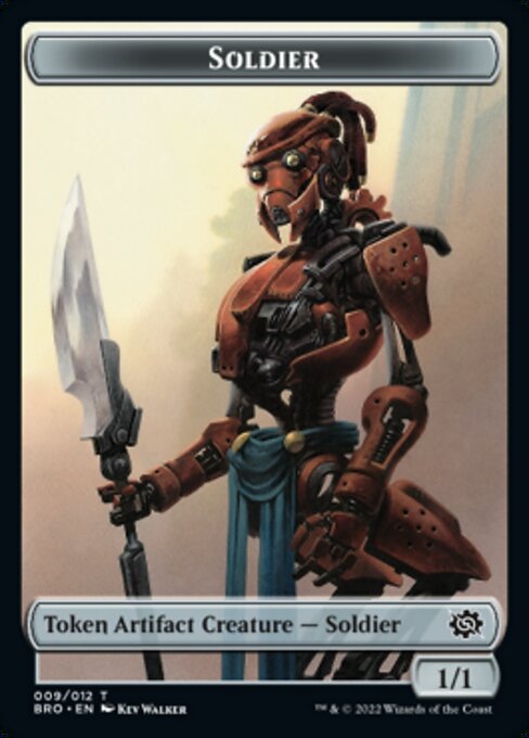 Powerstone // Soldier (009) Double-Sided Token [The Brothers' War Tokens] | Galaxy Games LLC