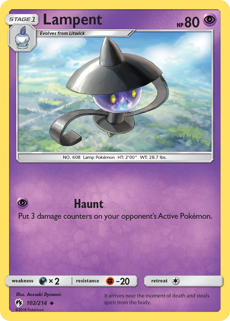 Lampent (102/214) [Sun & Moon: Lost Thunder] | Galaxy Games LLC