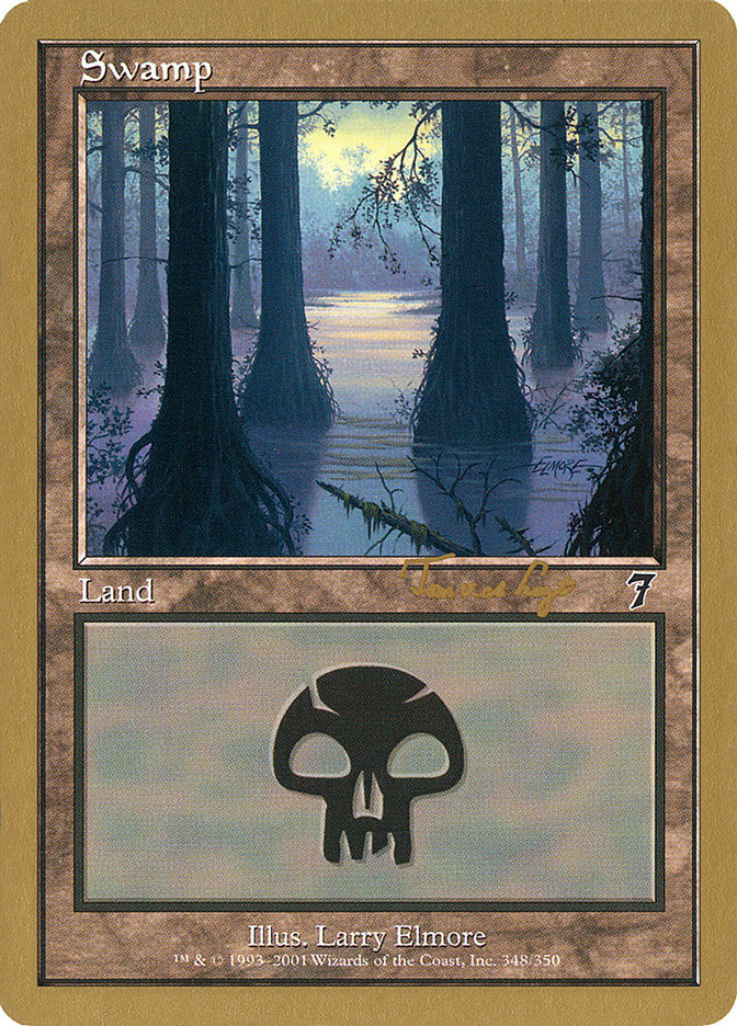 Swamp (tvdl348) (Tom van de Logt) [World Championship Decks 2001] | Galaxy Games LLC