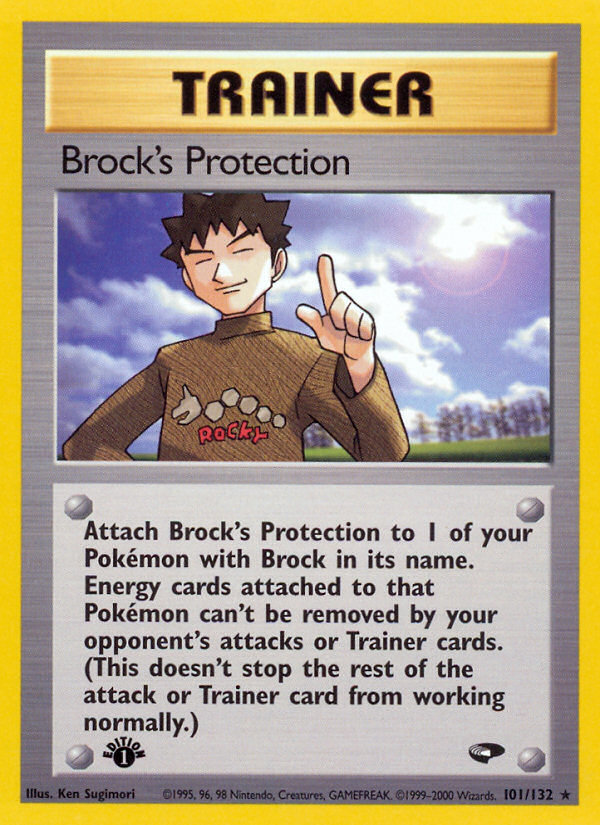 Brock's Protection (101/132) [Gym Challenge 1st Edition] | Galaxy Games LLC