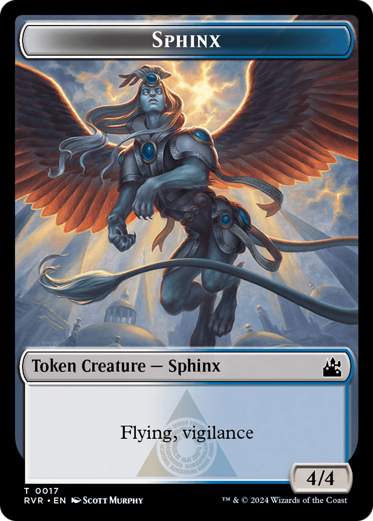 Spirit (0018) // Sphinx Double-Sided Token [Ravnica Remastered Tokens] | Galaxy Games LLC