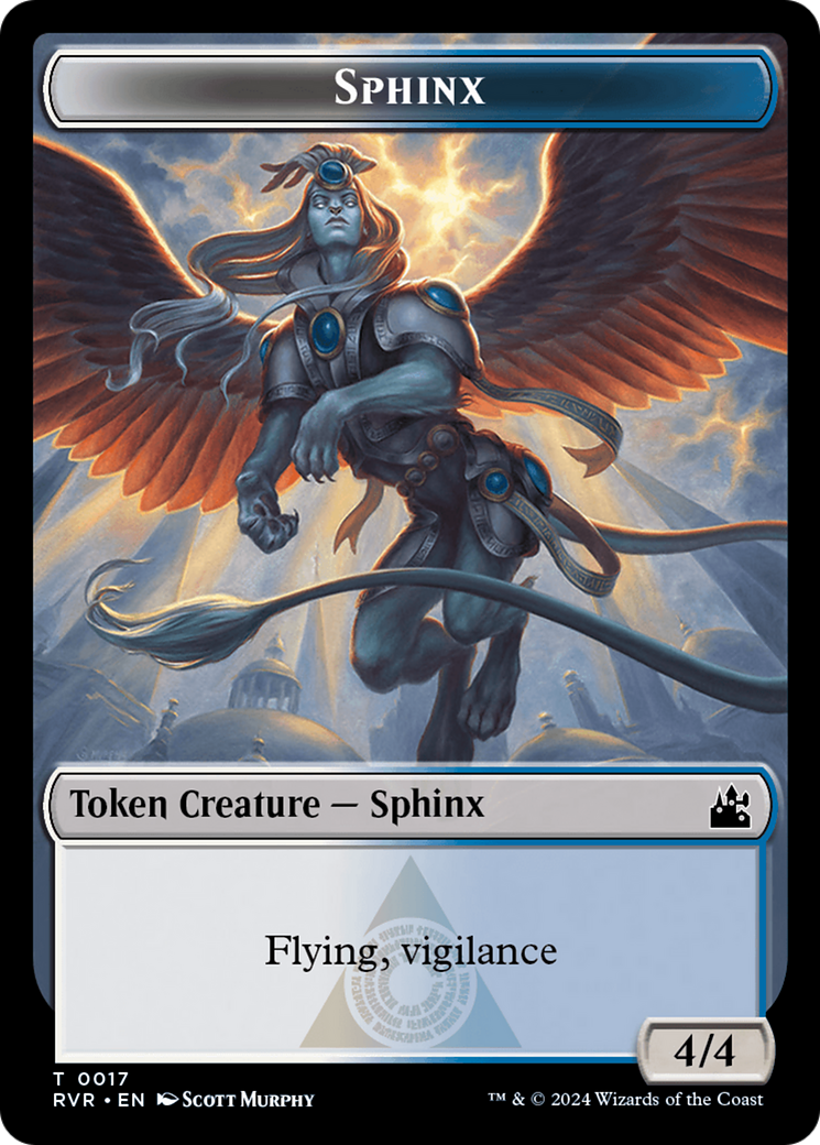 Saproling // Sphinx Double-Sided Token [Ravnica Remastered Tokens] | Galaxy Games LLC