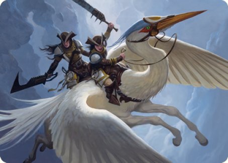 Gryffwing Cavalry Art Card [Innistrad: Crimson Vow Art Series] | Galaxy Games LLC