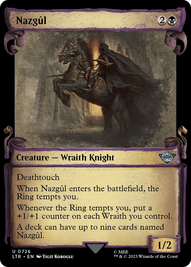 Nazgul (0726) [The Lord of the Rings: Tales of Middle-Earth Showcase Scrolls] | Galaxy Games LLC