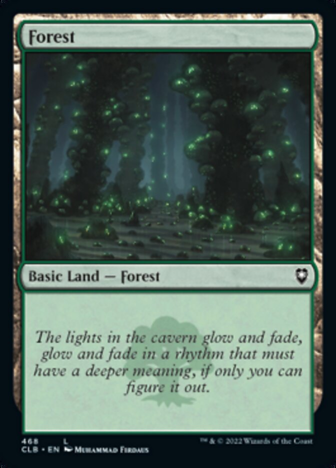 Forest (468) [Commander Legends: Battle for Baldur's Gate] | Galaxy Games LLC