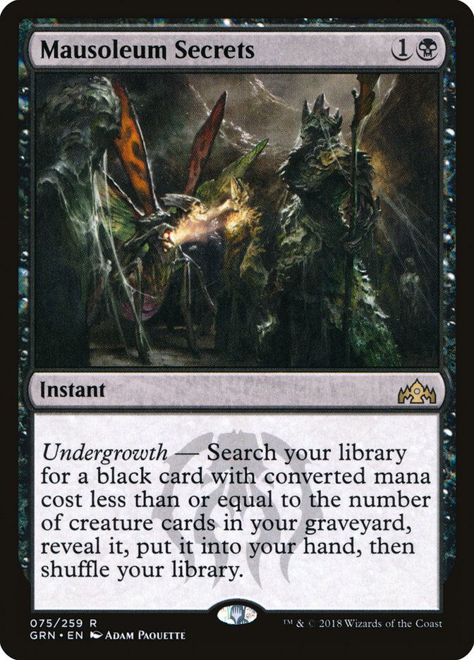 Mausoleum Secrets [Guilds of Ravnica] | Galaxy Games LLC