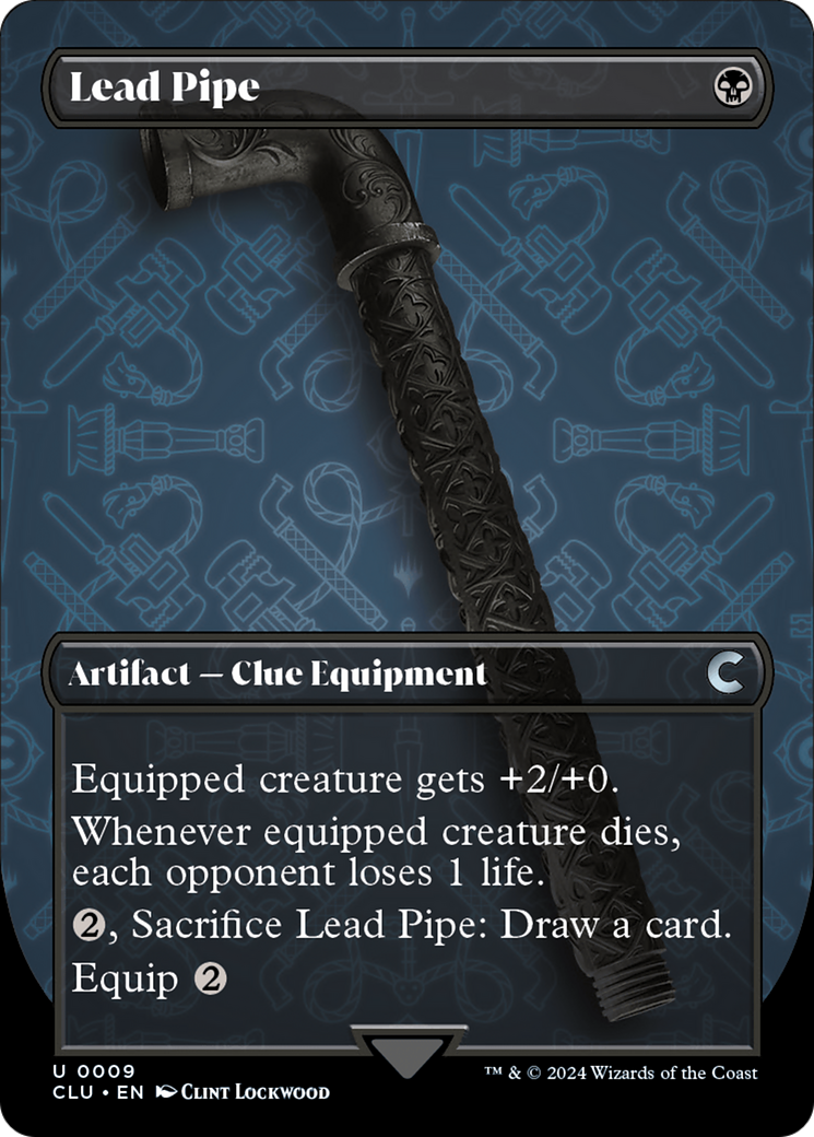 Lead Pipe (Borderless) [Ravnica: Clue Edition] | Galaxy Games LLC