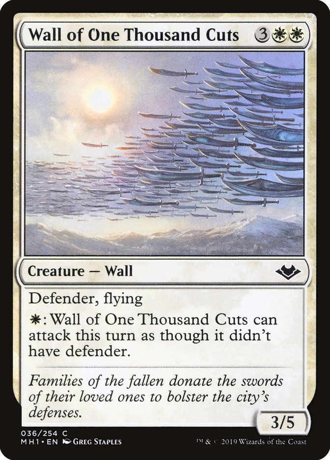 Wall of One Thousand Cuts [Modern Horizons] | Galaxy Games LLC