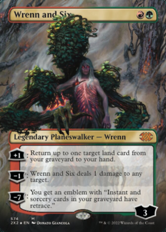 Wrenn and Six (Textured Foil) [Double Masters 2022] | Galaxy Games LLC